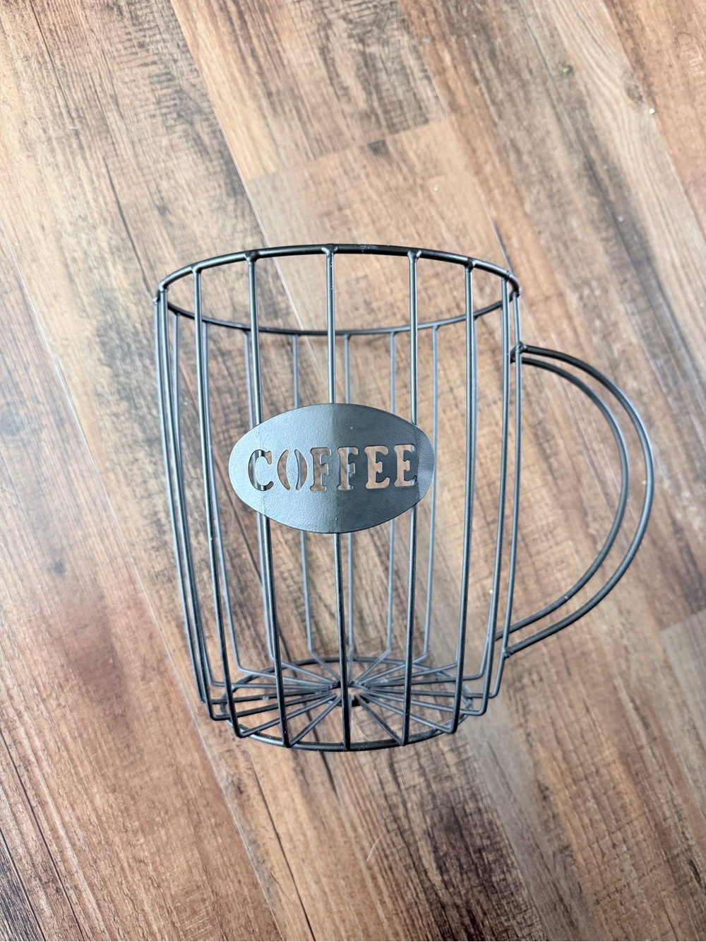 Coffee Wire Utensil Holder - Black Metal